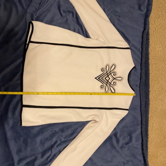 Bob Mackie Wearable Art Sweater Jacket Sweater Jacket Fleece Size M - Picture 12 of 12